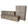 Cupboard Home ESPRIT White Mango wood 85 x 38 x 134 cm