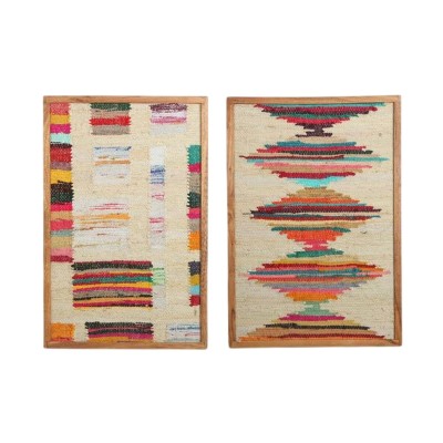 Painting Home ESPRIT Boho 60 x 3 x 90 cm (2 Units)
