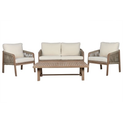 Meubles de jardin Home ESPRIT Marron 138 x 79 x 83 cm 138 x 79 x 65 cm (4 Pièces)