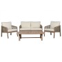 Garden furniture Home ESPRIT Brown 138 x 79 x 83 cm 138 x 79 x 65 cm (4 Pieces)