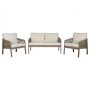 Garden furniture Home ESPRIT Brown 138 x 79 x 83 cm 138 x 79 x 65 cm (4 Pieces)