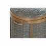 Set of decorative boxes DKD Home Decor White Grey Natural Bamboo Boho Worn
