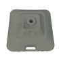 Marbueno Square Umbrella Base Plastic 45x45x27 cm 30L White Garden Pool Terrace 10498