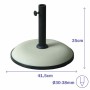 Marbueno Base Umbrella Round Cement 41.5x35 cm 15KG White Garden Pool Terrace 10448