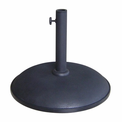 Marbueno Base Umbrella Round Cement 45x36 cm 20KG Black Garden, Pool, Terrace