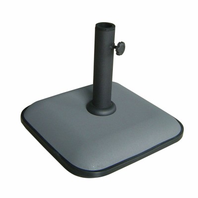 Marbueno Square Umbrella Base Cement 35X35X5.2 cm 11KG Grey Garden, Pool, Terrace 10454