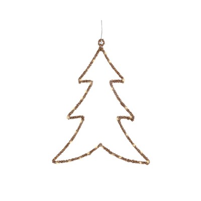 Décorations de Noël Lumineo Doré Métal 34 x 46 cm