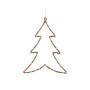 Décorations de Noël Lumineo Doré Métal 34 x 46 cm