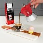 Italian Coffee Pot Bialetti Moka Induction Black Stainless steel Aluminium 200 ml 4 Cups