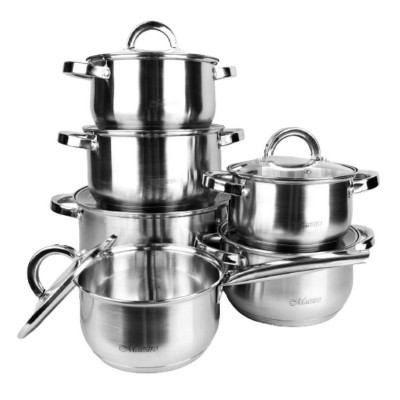 Batterie de Cuisine Feel Maestro MR-2120 Argenté Acier 12 Pièces