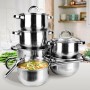 Batterie de Cuisine Feel Maestro MR-2120 Argenté Acier 12 Pièces