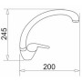 Mixer Tap Pyramis 090922138 szary beton