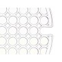 Tapis Antidérapant Kinvara 29100272 Transparent Plastique 29 x 0,1 x 29 cm Évier (12 Unités)