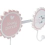 Wall mounted coat hanger DKD Home Decor Wood Metal Panda bear (40 x 4 x 16 cm) (2 pcs)