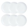 Plate set Luminarc Diwali 6 pcs White Glass 19 cm