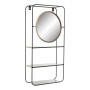 Bathroom Shelves DKD Home Decor Crystal Black Metal (32 x 12 x 65 cm)