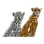 Decorative Figure DKD Home Decor White Black Orange Leopard Colonial 16 x 16 x 32 cm (2 Units) (2 Pieces)
