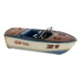 Véhicule DKD Home Decor Décoratif Bleu Métal Bateau à moteur Vintage 31,5 x 14 x 13 cm (2 Unités)