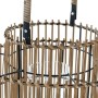 Candleholder DKD Home Decor Natural Metal Bamboo 30 x 30 x 32 cm