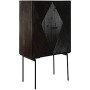 Sideboard DKD Home Decor Black Dark brown Metal Mango wood 84 x 43 x 153,5 cm