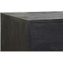 Sideboard DKD Home Decor Black Golden Mango wood 145 x 41 x 77 cm
