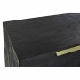 Sideboard DKD Home Decor Black Golden Mango wood 145 x 41 x 77 cm