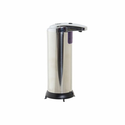 Distributeur automatique de savon avec capteur DKD Home Decor Noir Argenté ABS 250 ml 11,1 x 7,5 x 19 cm