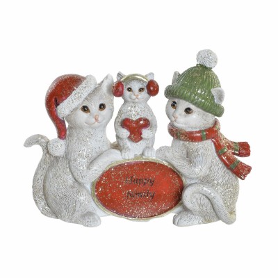 Figurine Décorative DKD Home Decor Chat 12,5 x 3 x 9,5 cm