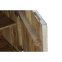 Sideboard DKD Home Decor   Grey Golden Metal Mango wood 160 x 45 x 75 cm