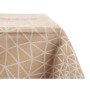 Tablecloth Kinvara White Beige Jacquard