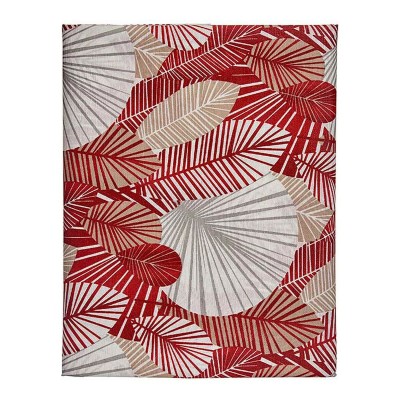 Nappe Kinvara ANCARA-21520-13 Beige Bordeaux toile