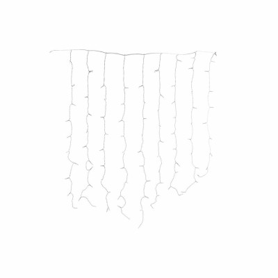 LED Curtain Lights DKD Home Decor Blue 100 x 1 x 100 cm