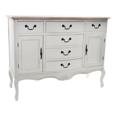 Buffet DKD Home Decor   Blanc Marron Clair Sapin 118 x 45 x 90 cm