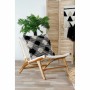 Chaise de jardin DKD Home Decor MB-177833 Blanc Naturel PVC Teck 65 x 80 x 68 cm