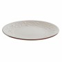 Flat plate DKD Home Decor Beige Brown Stoneware (21 x 21 x 2.5 cm)