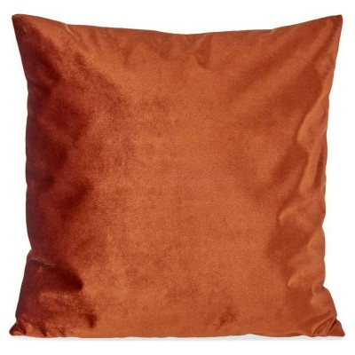 Coussin Polyester Velours Orange (45 x 13 x 45 cm)