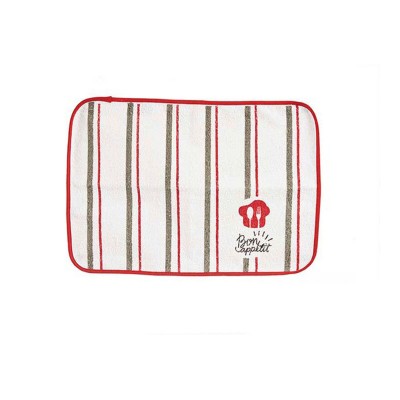 Place mat Kinvara Bon Apetit White Red