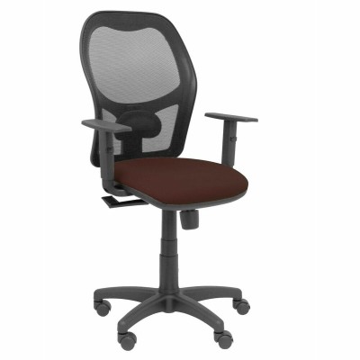 Chaise de Bureau Piqueras y Crespo 3B10CRN Brun foncé Avec accoudoirs