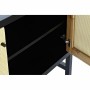 Buffet DKD Home Decor   Noir Naturel Rotin Sapin 120 x 38 x 76 cm