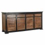 Sideboard DKD Home Decor Black Natural Acacia 200 x 45 x 86 cm