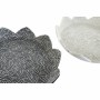 Centre de Table DKD Home Decor Blanc Noir Beige Gris Résine 39 x 39 x 7 cm (2 Unités)