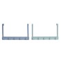 Porte-manteaux pour portes DKD Home Decor Doré Métal Vert (33 x 5 x 20 cm) (2 Unités)