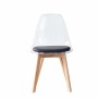 Dining Chair DKD Home Decor Black Multicolour Natural 30 x 40 cm 54 x 47 x 81 cm