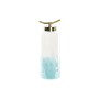 Vase DKD Home Decor Blue Golden Metal Crystal Mediterranean 19 x 15 x 41 cm