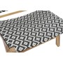 Chaise de jardin DKD Home Decor Blanc Noir Naturel PVC Teck 65 x 80 x 68 cm