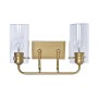 Applique DKD Home Decor Verre Doré Métal 220 V 50 W (41 x 17 x 24 cm)