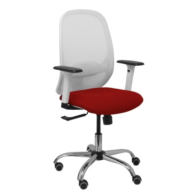 Chaise de Bureau Piqueras y Crespo 354CRRP Blanc Bordeaux