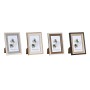 Cadre photo DKD Home Decor Gris Beige Marron Blanc Tropical Bois MDF (15 x 1,5 x 20 cm) (4 Unités)