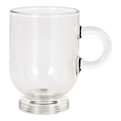 Piece Coffee Cup Set Royal Leerdam Sentido Expresso Transparent Stainless steel Crystal 80 ml 6 Pieces (6 Units)