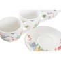 Piece Coffee Cup Set DKD Home Decor Multicolour Dolomite 180 ml